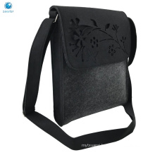 Lightweight One Compartment Felt Shoulder Bag with Adjustable Shoulder Strap Tablet Sleeve Bag